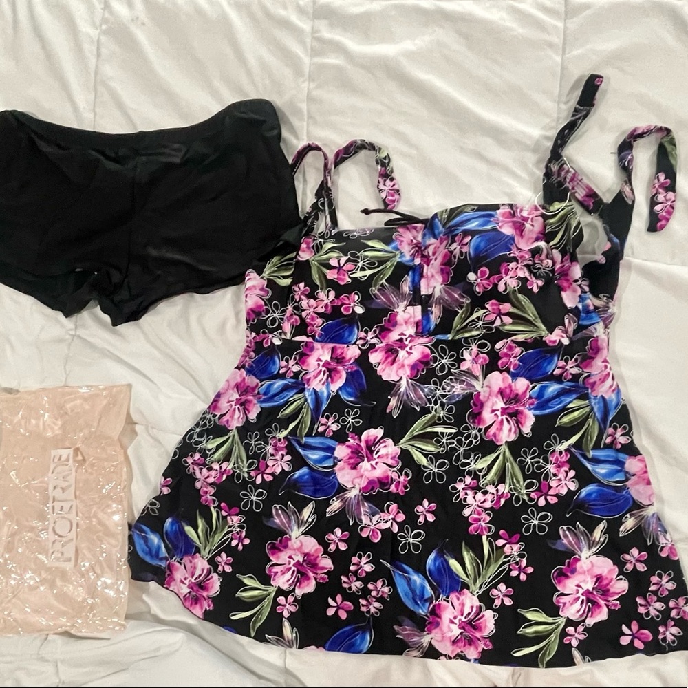 Plus Size Womens Tankini Swimsuit Set